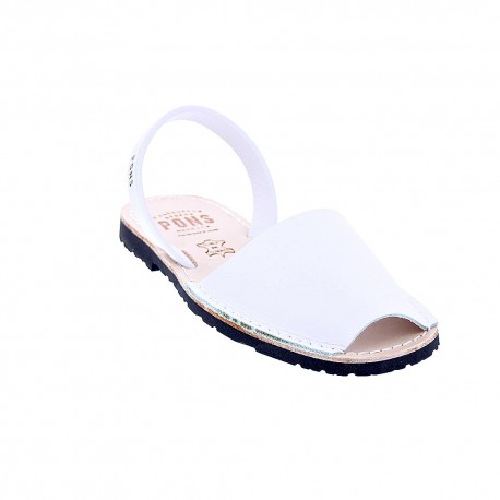 Abarcas menorquinas Avarca Pons zapatos Mujer modelo 510 Blanco 