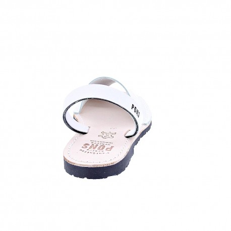 Abarcas menorquinas Avarca Pons zapatos Mujer modelo 510 Blanco 