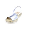 Abarcas menorquinas Avarca Pons zapatos Mujer modelo 116F Plata 