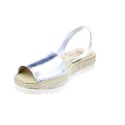 Abarcas menorquinas Avarca Pons zapatos Mujer modelo 116F Plata 