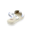 Abarcas menorquinas Avarca Pons zapatos Mujer modelo 116F Plata 