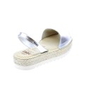 Abarcas menorquinas Avarca Pons zapatos Mujer modelo 116F Plata 