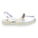 Abarcas menorquinas Avarca Pons zapatos Mujer modelo 116F Plata 
