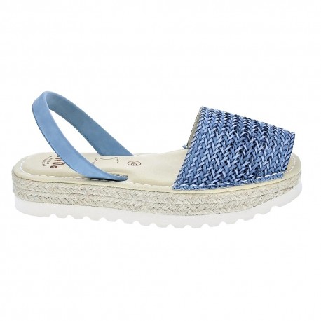 Abarcas menorquinas Avarca Pons zapatos Mujer modelo 116F Azul 