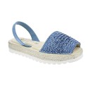 Abarcas menorquinas Avarca Pons zapatos Mujer modelo 116F Azul 
