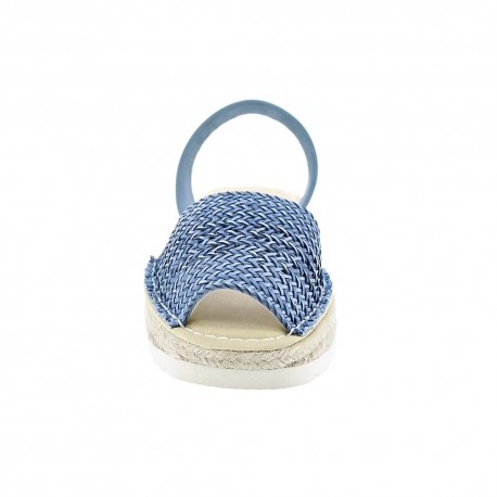 Abarcas menorquinas Avarca Pons zapatos Mujer modelo 116F Azul 