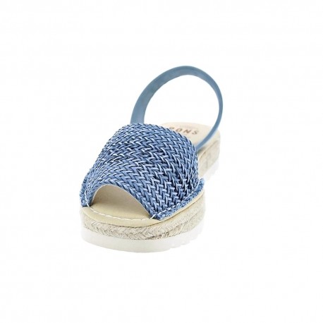 Abarcas menorquinas Avarca Pons zapatos Mujer modelo 116F Azul 