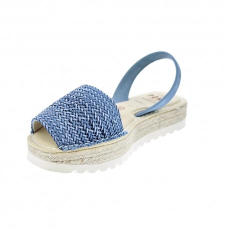 Abarcas menorquinas Avarca Pons zapatos Mujer modelo 116F Azul 