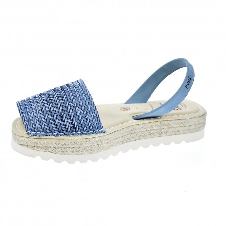 Abarcas menorquinas Avarca Pons zapatos Mujer modelo 116F Azul 