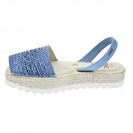Abarcas menorquinas Avarca Pons zapatos Mujer modelo 116F Azul 