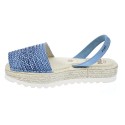 Abarcas menorquinas Avarca Pons zapatos Mujer modelo 116F Azul 