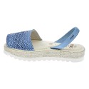 Abarcas menorquinas Avarca Pons zapatos Mujer modelo 116F Azul 