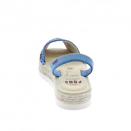 Abarcas menorquinas Avarca Pons zapatos Mujer modelo 116F Azul 