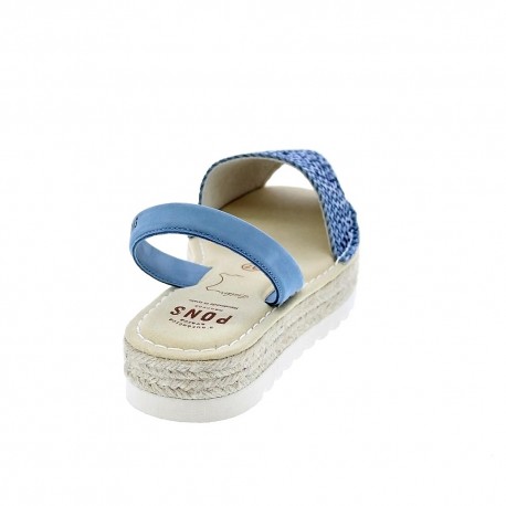 Abarcas menorquinas Avarca Pons zapatos Mujer modelo 116F Azul 