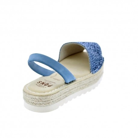 Abarcas menorquinas Avarca Pons zapatos Mujer modelo 116F Azul 