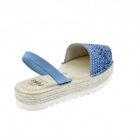 Abarcas menorquinas Avarca Pons zapatos Mujer modelo 116F Azul 