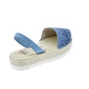 Abarcas menorquinas Avarca Pons zapatos Mujer modelo 116F Azul 