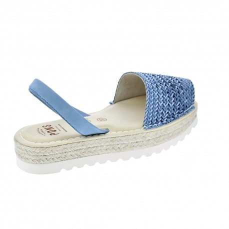 Abarcas menorquinas Avarca Pons zapatos Mujer modelo 116F Azul 