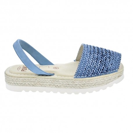 Abarcas menorquinas Avarca Pons zapatos Mujer modelo 116F Azul 