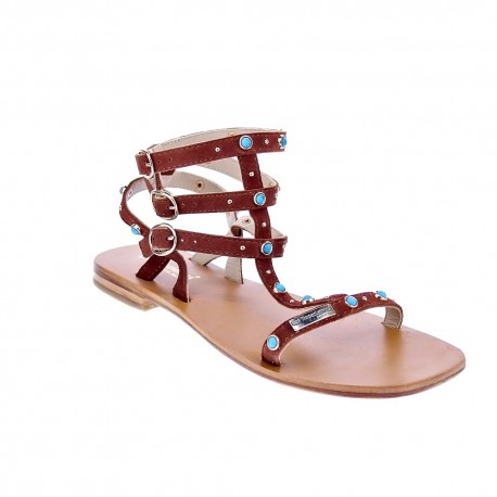 Sandalias Les Tropeziennes zapatos Mujer modelo Corfou Marrón 