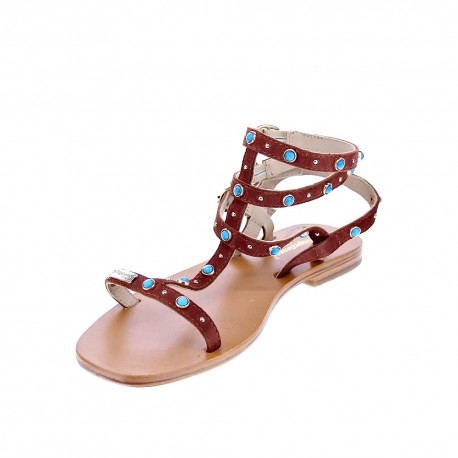 Sandalias Les Tropeziennes zapatos Mujer modelo Corfou Marrón 