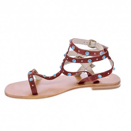 Sandalias Les Tropeziennes zapatos Mujer modelo Corfou Marrón 