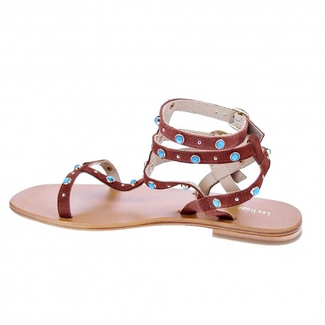 Sandalias Les Tropeziennes zapatos Mujer modelo Corfou Marrón 