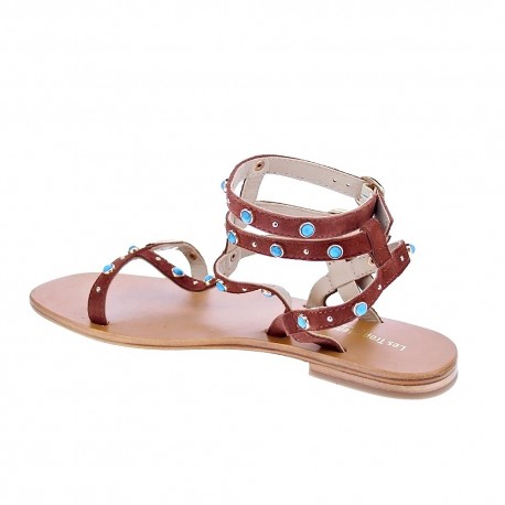 Sandalias Les Tropeziennes zapatos Mujer modelo Corfou Marrón 