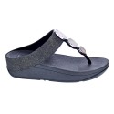 Sandalias FitFlop zapatos Mujer modelo Halo Shimmer Negro 