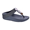 Sandalias FitFlop zapatos Mujer modelo Halo Shimmer Negro 