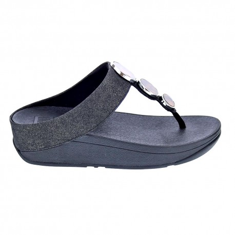 Sandalias FitFlop zapatos Mujer modelo Halo Shimmer Negro 