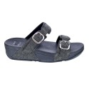 Sandalias FitFlop zapatos Mujer modelo Lulu Shimmer Negro 