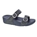 Sandalias FitFlop zapatos Mujer modelo Lulu Shimmer Negro 