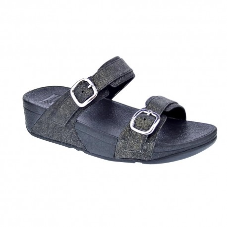 Sandalias FitFlop zapatos Mujer modelo Lulu Shimmer Negro 