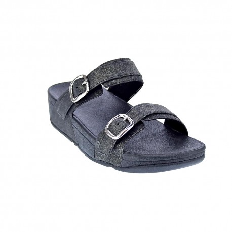 Sandalias FitFlop zapatos Mujer modelo Lulu Shimmer Negro 