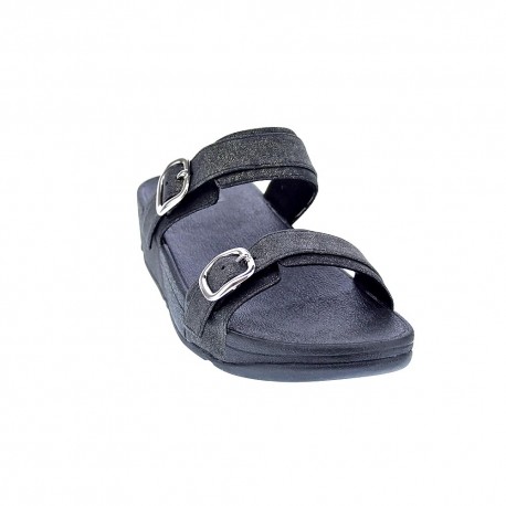 Sandalias FitFlop zapatos Mujer modelo Lulu Shimmer Negro 
