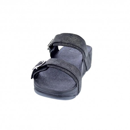 Sandalias FitFlop zapatos Mujer modelo Lulu Shimmer Negro 