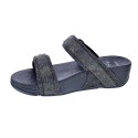 Sandalias FitFlop zapatos Mujer modelo Lulu Shimmer Negro 