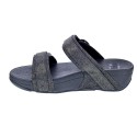 Sandalias FitFlop zapatos Mujer modelo Lulu Shimmer Negro 