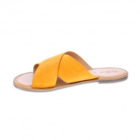 Sandalias Kickers zapatos Mujer modelo Diaz Naranja 