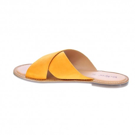 Sandalias Kickers zapatos Mujer modelo Diaz Naranja 