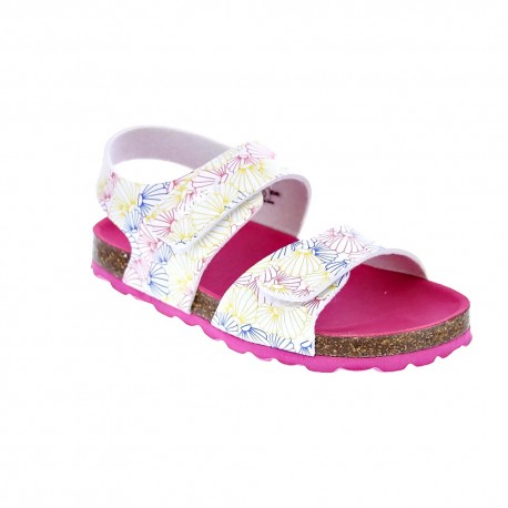 Sandalias Kickers zapatos Niña modelo Sumerkro Blanco 