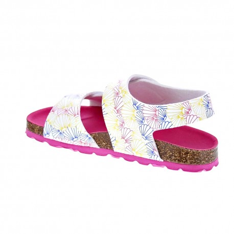 Sandalias Kickers zapatos Niña modelo Sumerkro Blanco 