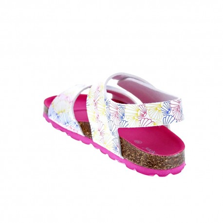 Sandalias Kickers zapatos Niña modelo Sumerkro Blanco 