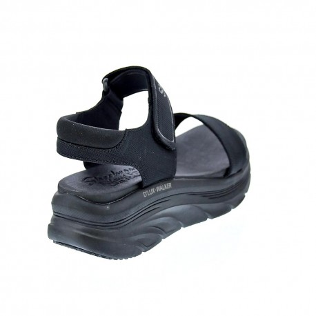 Sandalias Skechers zapatos Mujer modelo D Lux Negro 