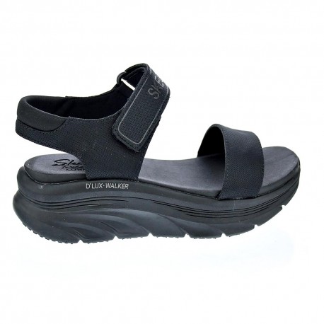Sandalias Skechers zapatos Mujer modelo D Lux Negro 