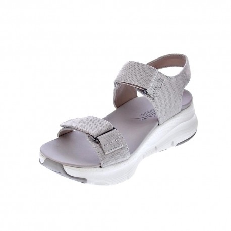 Sandalias Skechers zapatos Mujer modelo Arch Fit Beige 