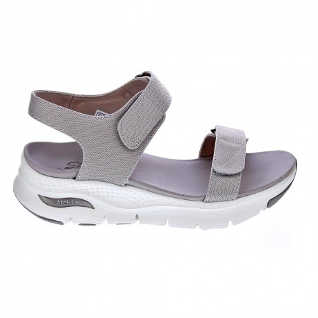 Sandalias Skechers zapatos Mujer modelo Arch Fit Beige 
