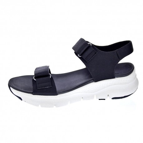 Sandalias Skechers zapatos Mujer modelo Arch Fit Negro 