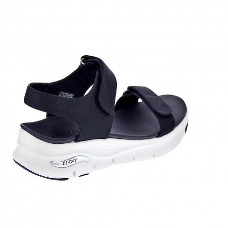 Sandalias Skechers zapatos Mujer modelo Arch Fit Negro 